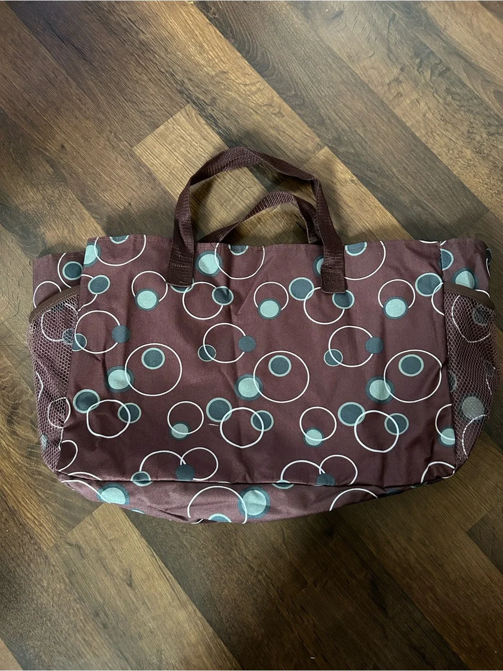 Women's Brown Patterned Tote Bag - Versatile Everyday Carry